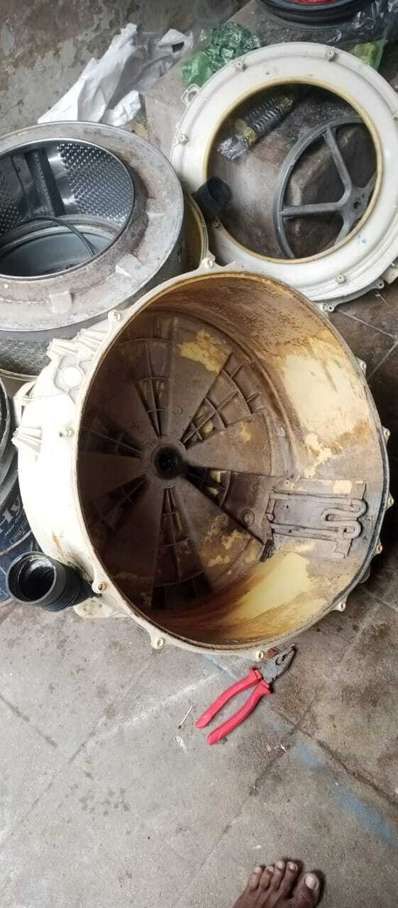 Top load drum after cleaning